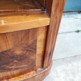 Bedside table marble top art-deco style