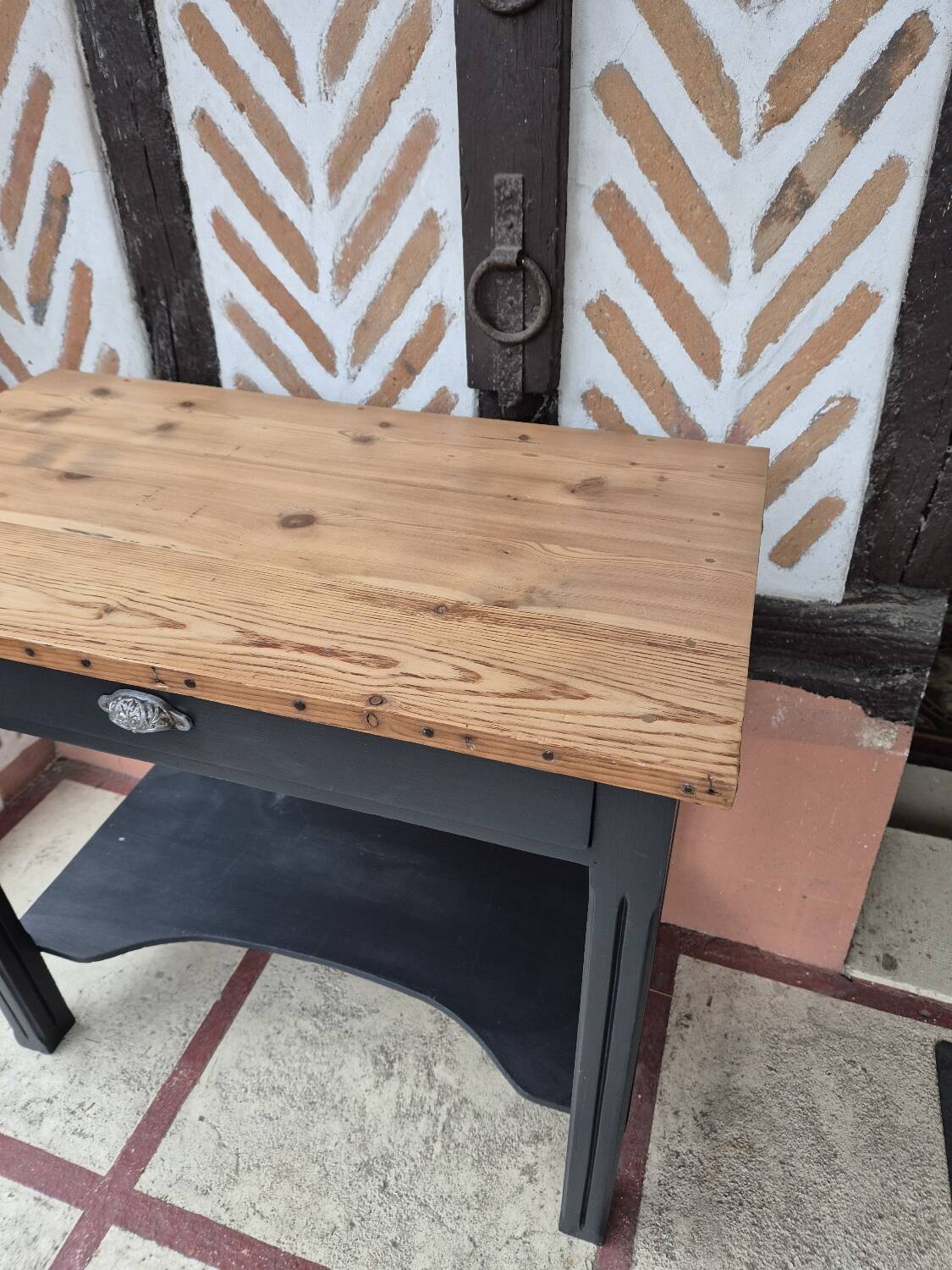 Wooden desk console table