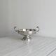 Silver-plated metal footed bowl