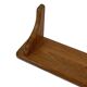 Vintage book shelf wall rack 1970s wood minimalist design