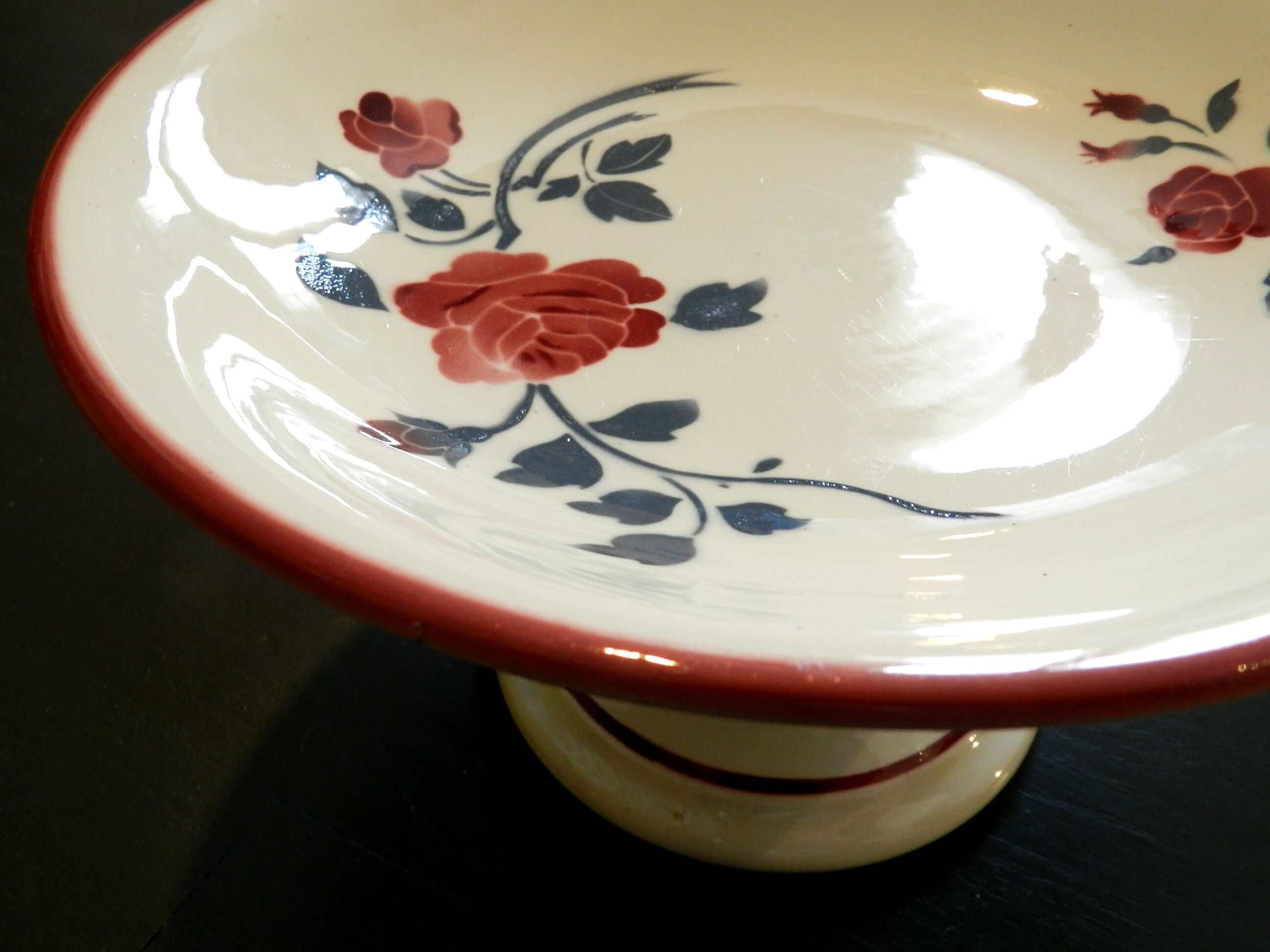 Old compotier Badonviller model Rosador