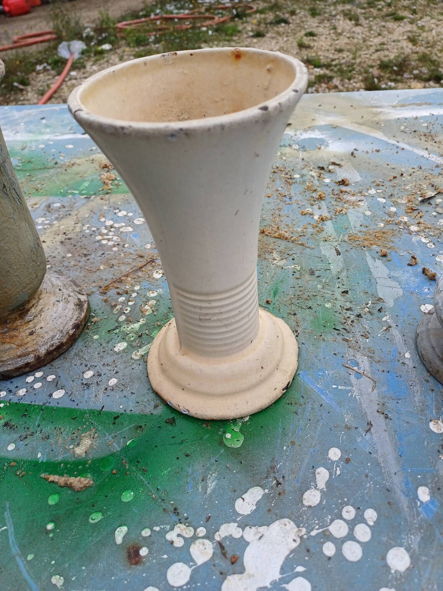 Lot of 6 Cast Iron Vases from 1900 from Charleville-Mézières