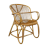 Dutch design rattan armchair, 1950