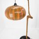 1960s Mid-Century Modern Sculptural Wooden and Veneer Floor Lamp
