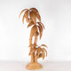 Lampadaire « palmier-cocotier » en rotin