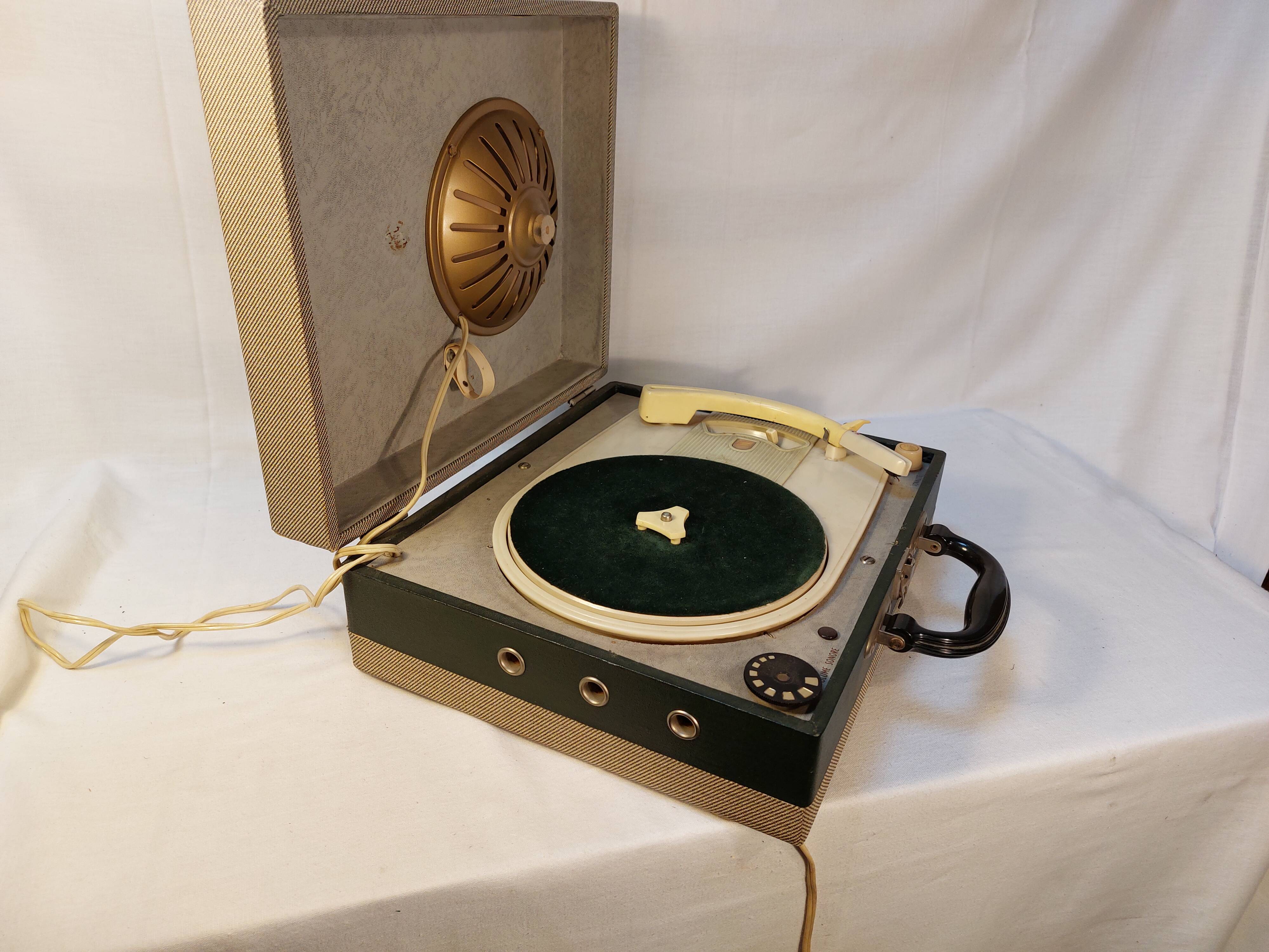 Tourne-disque électrophone vintage philips - années 60