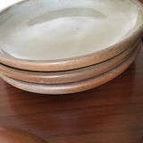 Vintage enamelled sandstone dessert plates