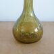 Vase à col long en verre soufflé bullé