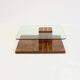 Table basse vintage de Smania en bois de ronce