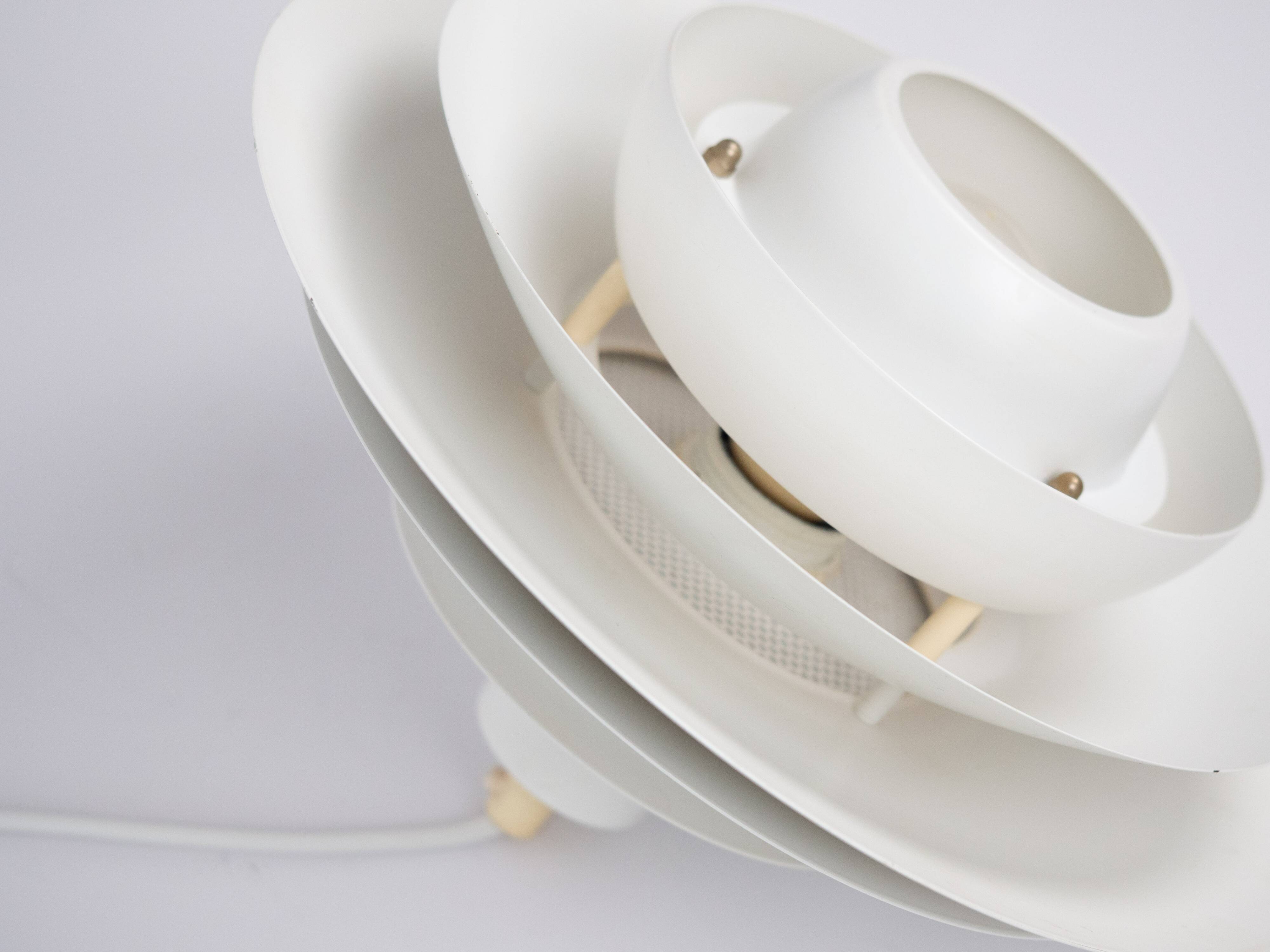Danish vintage Verona lamp by Kurt Wiborg, Jeka, 1980s