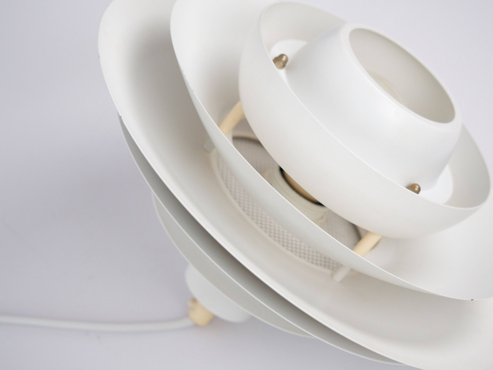 Danish vintage Verona lamp by Kurt Wiborg, Jeka, 1980s