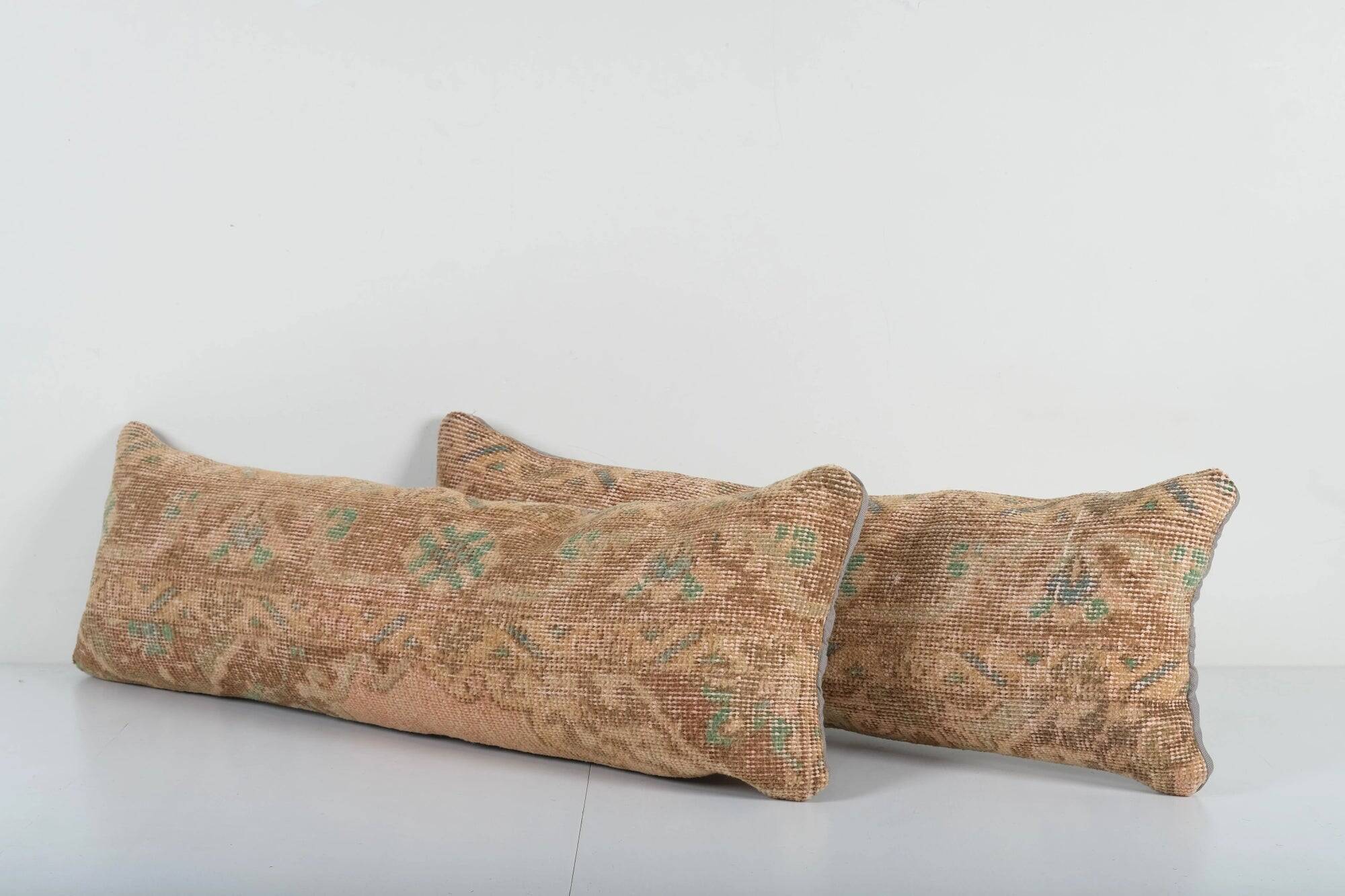 Set of 2 vintage Turkish cushion covers 30x89 cm