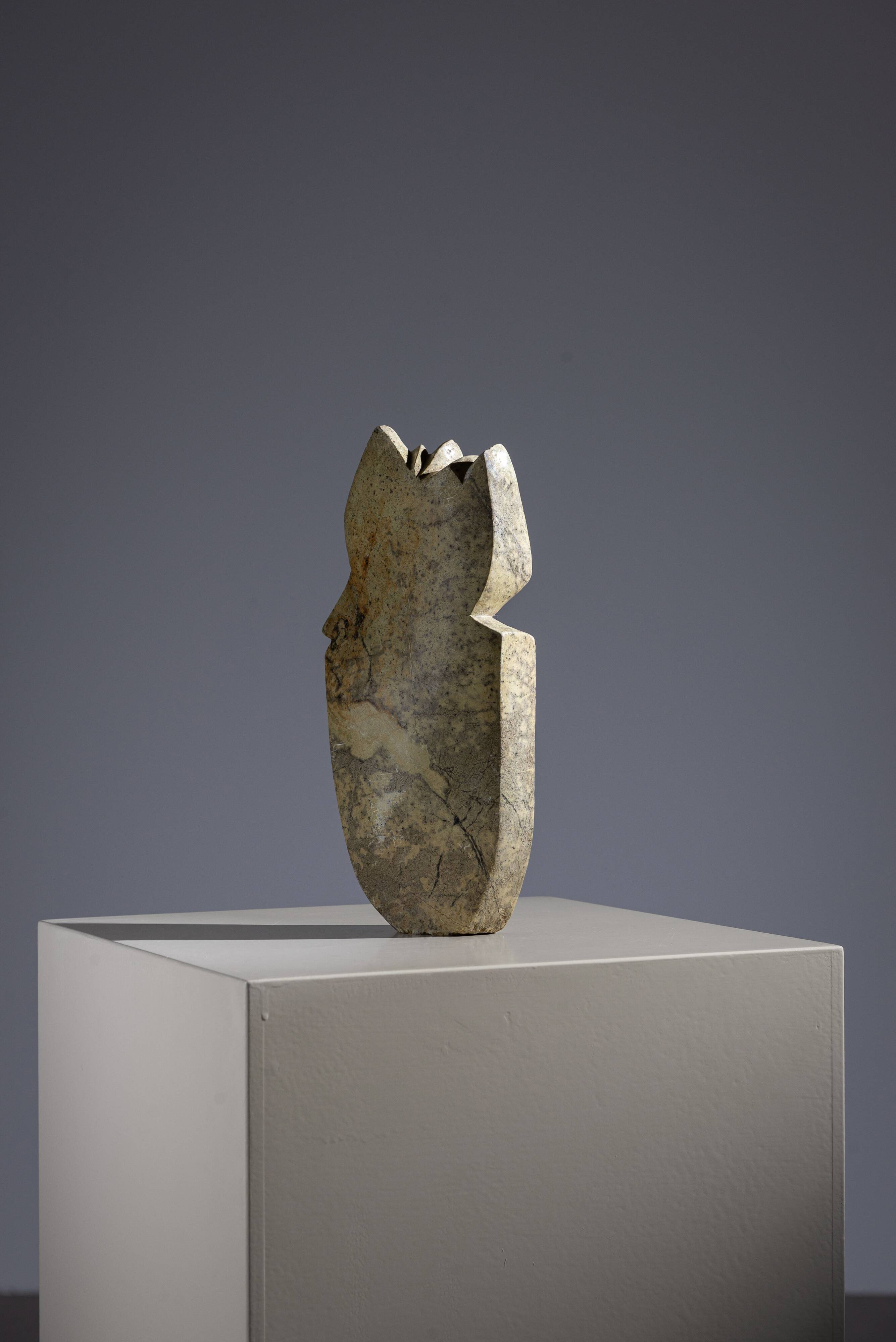 Abstract soapstone bird sculpture