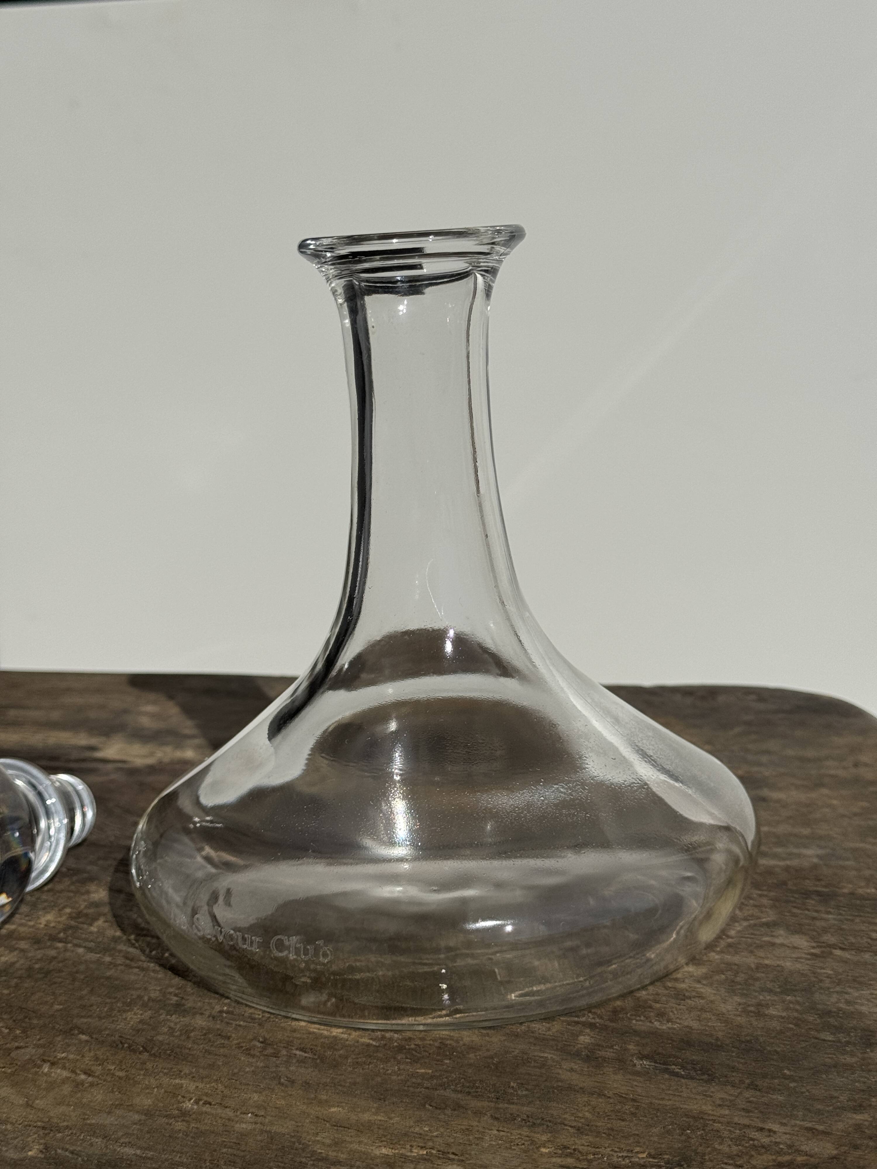 Carafe à décanter vintage à bouchon plat H24