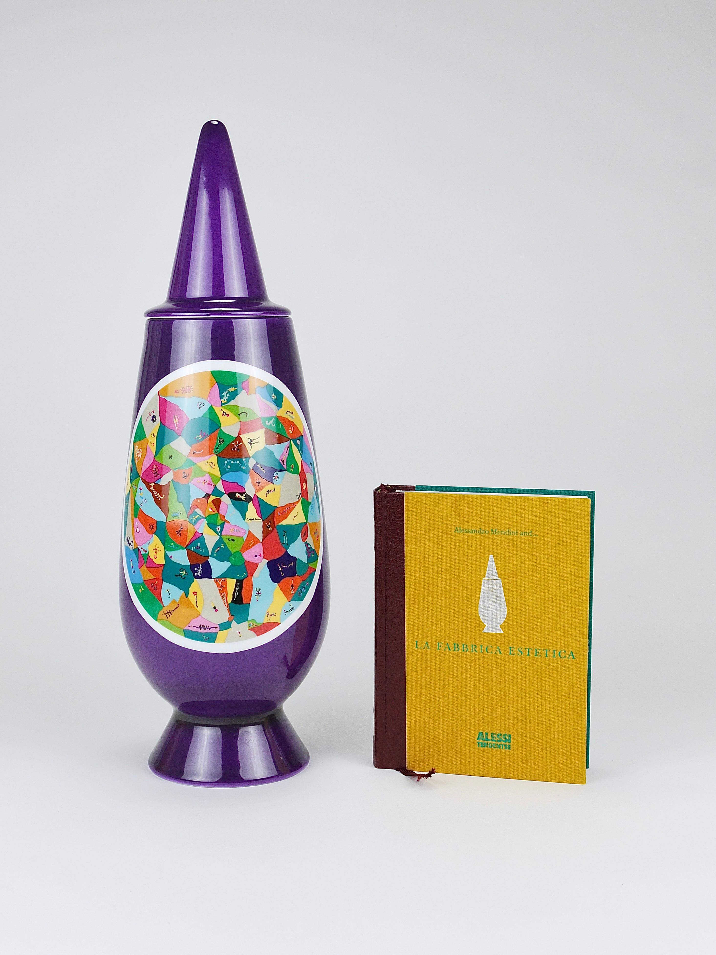Alessandro Mendini x Luigi Ontani Limited Vase with Lid 100% Make-Up, Alessi, 1992