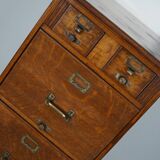 French Oak Apothecary Cabinet / Filing Cabinet, 1920/30s