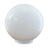 Globe in white opaline - 15 cm