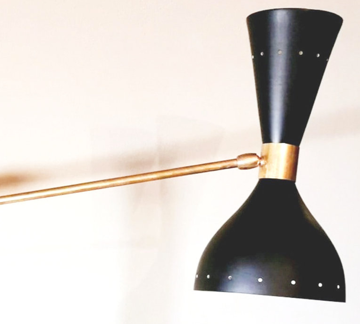 Lamp moonlight balance black