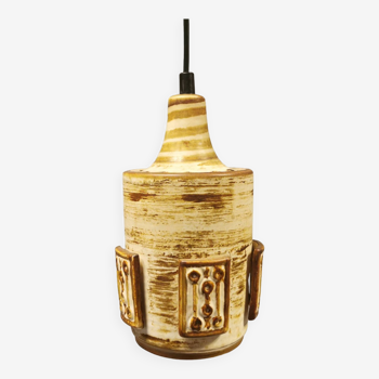 Ceramic hanging lamp by Danish Søholm, estimated 1960s.