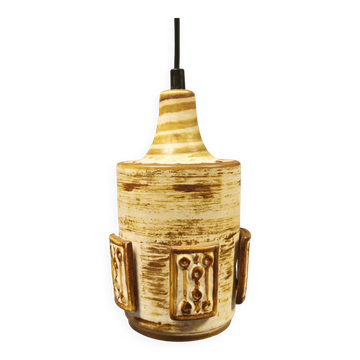 Lampe suspendue en céramique du danois Søholm, estimée dans les années 1960.