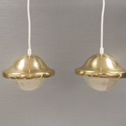 Two very beautiful and original ‘Bubi’ pendant lamps, Denmark, 1960s.