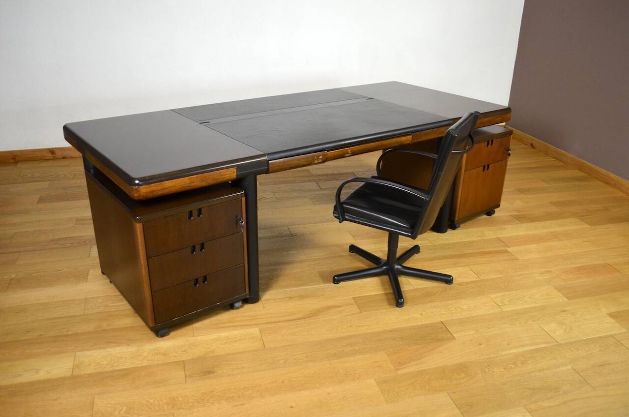 Énorme Bureau de Direction Édition Faram Italy Vintage 1980