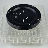 1960s 1970s Lamp Light Ceiling Flush Mount Glass German Design