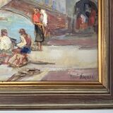 Impressionist Venetian Scene Oil on Canvas, signed Knut Norman (1896-1977)