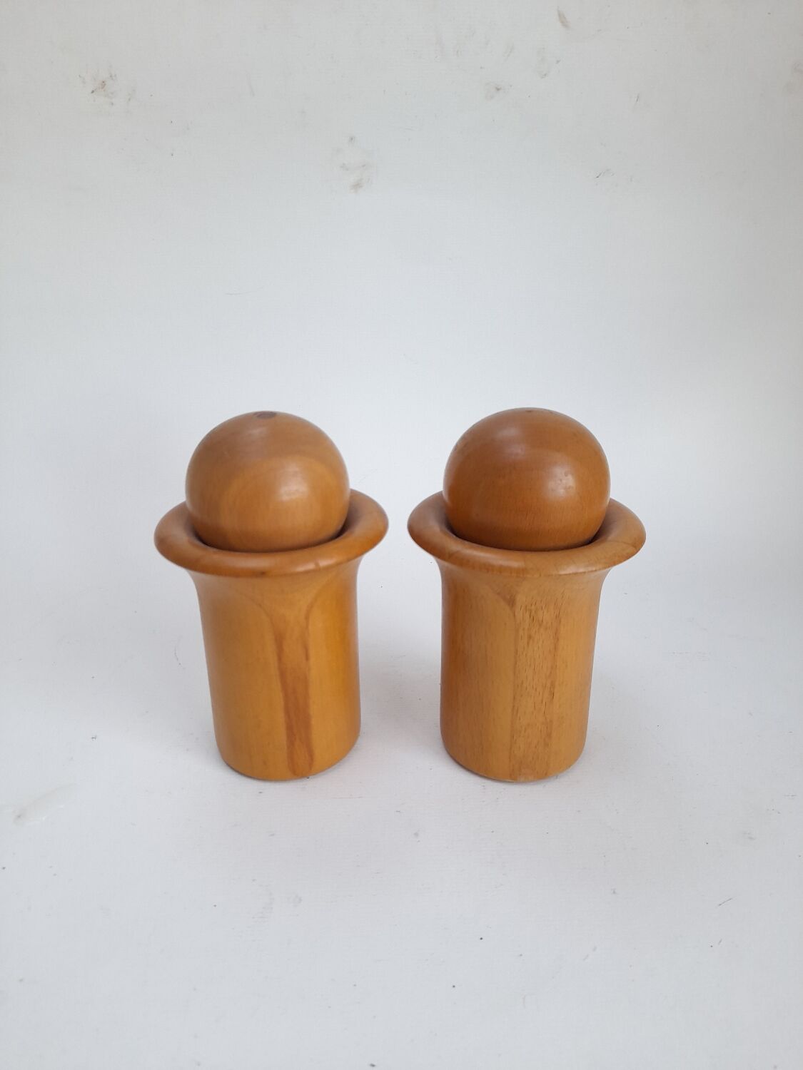 Pair of Richard Nissen salt and pepper mills.