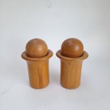 Pair of Richard Nissen salt and pepper mills.