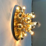 Atomic Brass Ceiling Light in Modern German Mid-Century by Dorothee Becker for Cosack, 1970s