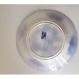 Set of 7 soup plates, Grand Bouquet Boch-Frères Keramis, 19th century