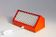 Orange Elidus bedside lamp in metal, designed by Hans-Agne Jakobsson in the 1970s.