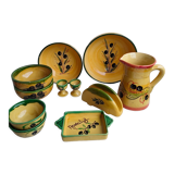 Lot of Provençal ceramic tableware