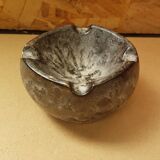 Old gray ceramic ashtray 70s vintage