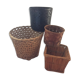 Matching wicker jars