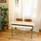 Double school desk from the 1950s