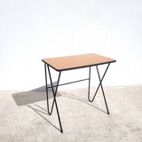 Refurbished vintage hairpin legs side table