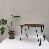 Rattan and metal coffee table by Raoul Guys