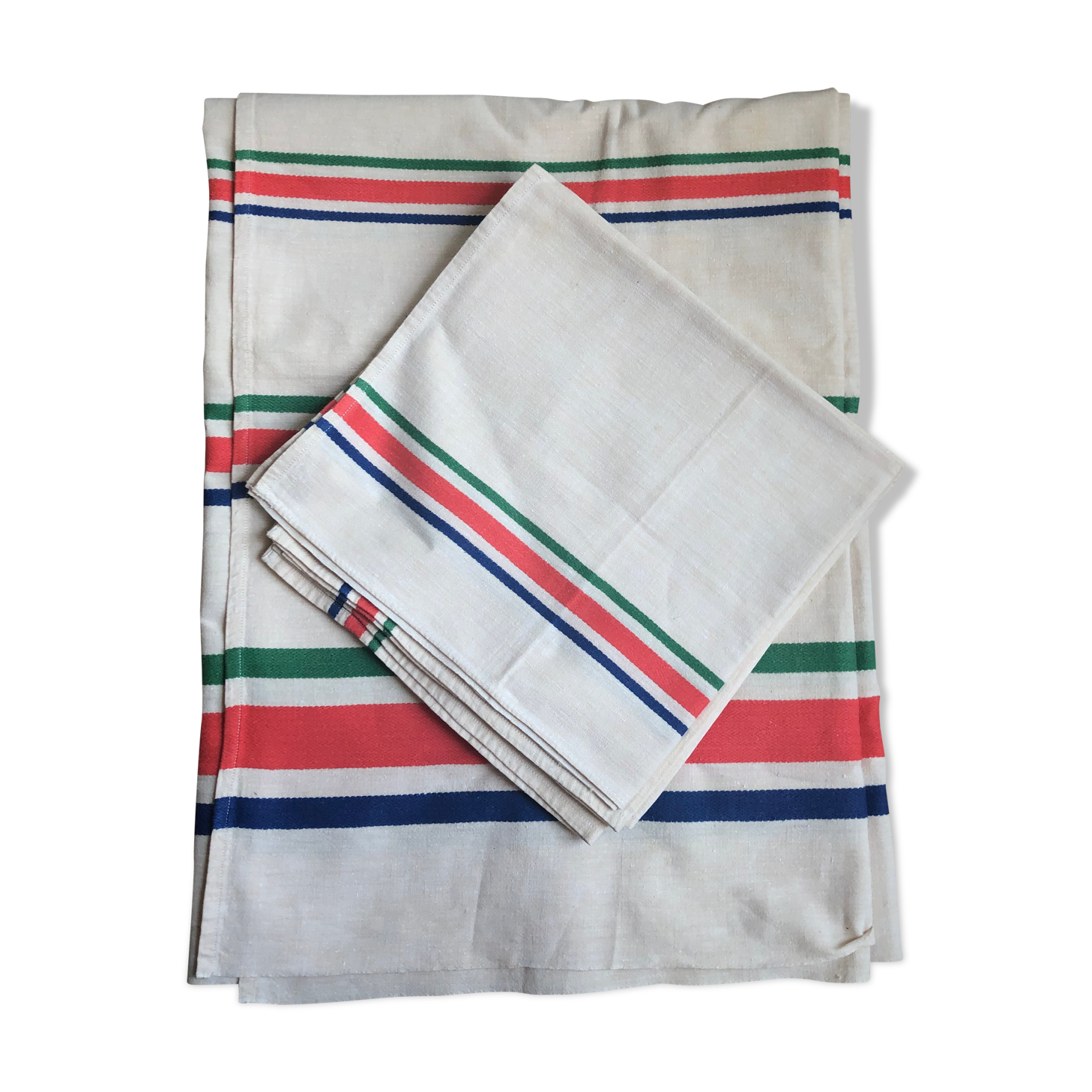 Bayadère tablecloth and 4 towels