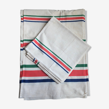 Bayadère tablecloth and 4 towels