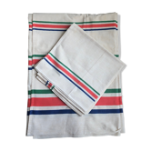 Nappe bayadère et 4 serviettes