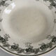 Lot of 4 deep plates, pink, blue, and green ironstone, French earthenware.