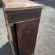 Support furniture with rosewood marquetry and marble top in the Napoléon III style.