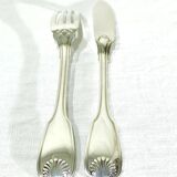 Christofle – 12-piece solid silver fish cutlery set, Vendôme model