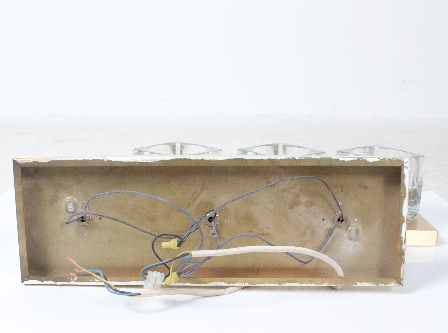 Peill & Putzler pair of wall lamps, transparent glass