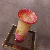 LARGE BIOT BLOWN GLASS VASE, SABA FRERES