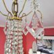 6-light hot air balloon chandelier with crystal pendants, late 19th century