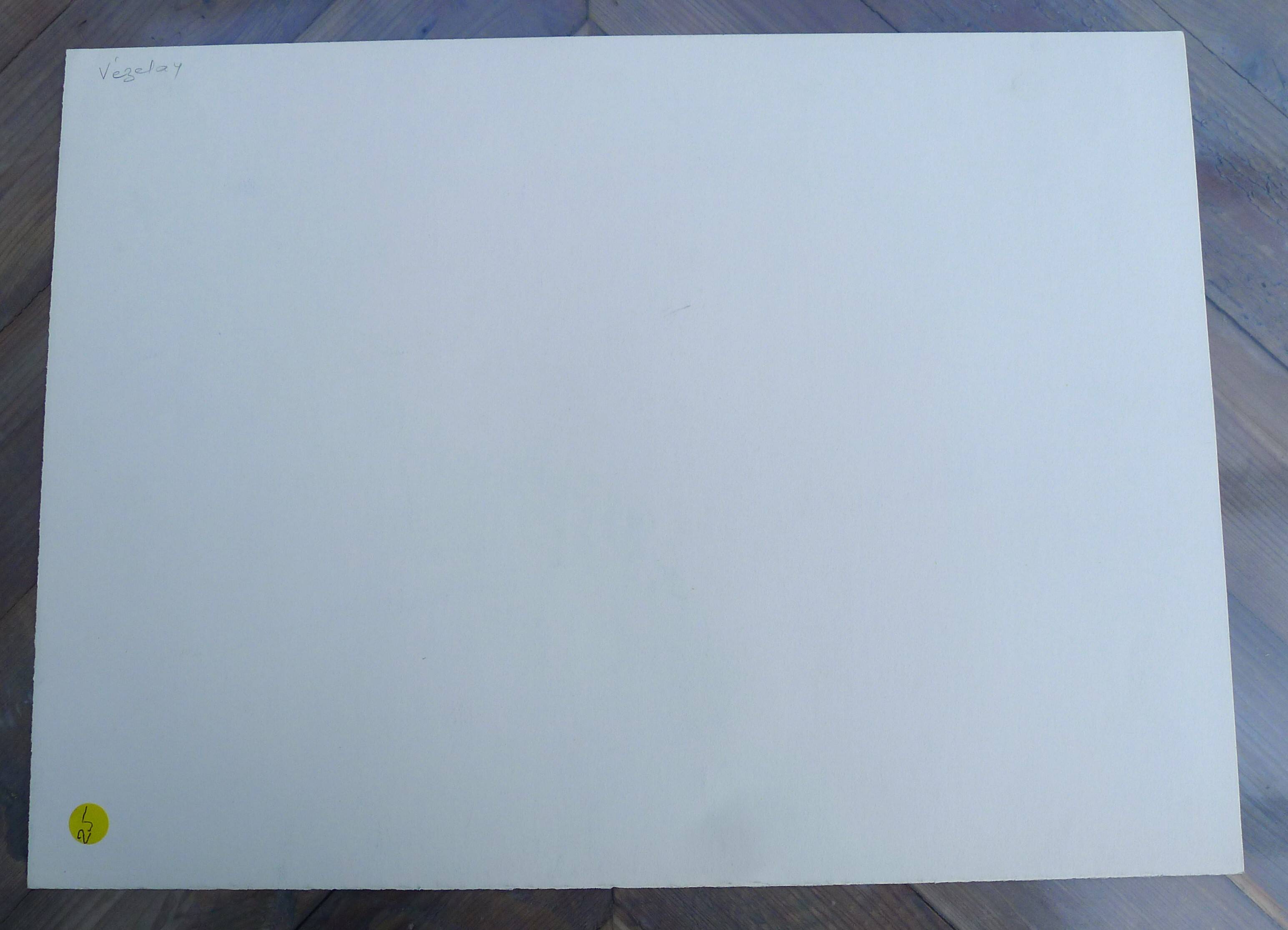 Original drawing in black chalk by Jean Villette (1913-2005)