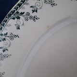 Plat ovale en faïence de Gien modèle Montigny L 34 xm